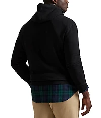 Polo Ralph Lauren Big & Tall Plaid-Logo Long Sleeve Fleece Hoodie