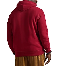 Polo Ralph Lauren Big & Tall Plaid-Logo Long Sleeve Fleece Hoodie