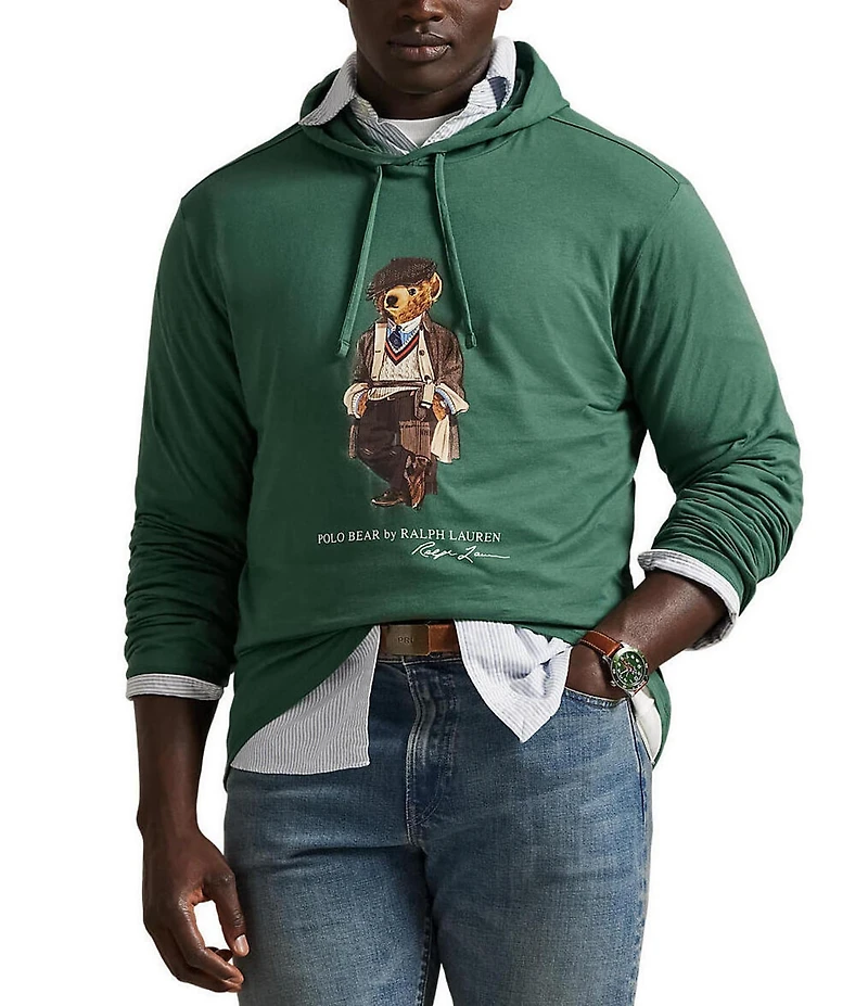 Polo Ralph Lauren Big & Tall Polo Bear Graphic Long Sleeve Hoodie T-Shirt