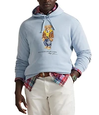 Polo Ralph Lauren Big & Tall Polo Bear Long Sleeve Garment-Dyed Fleece Hoodie