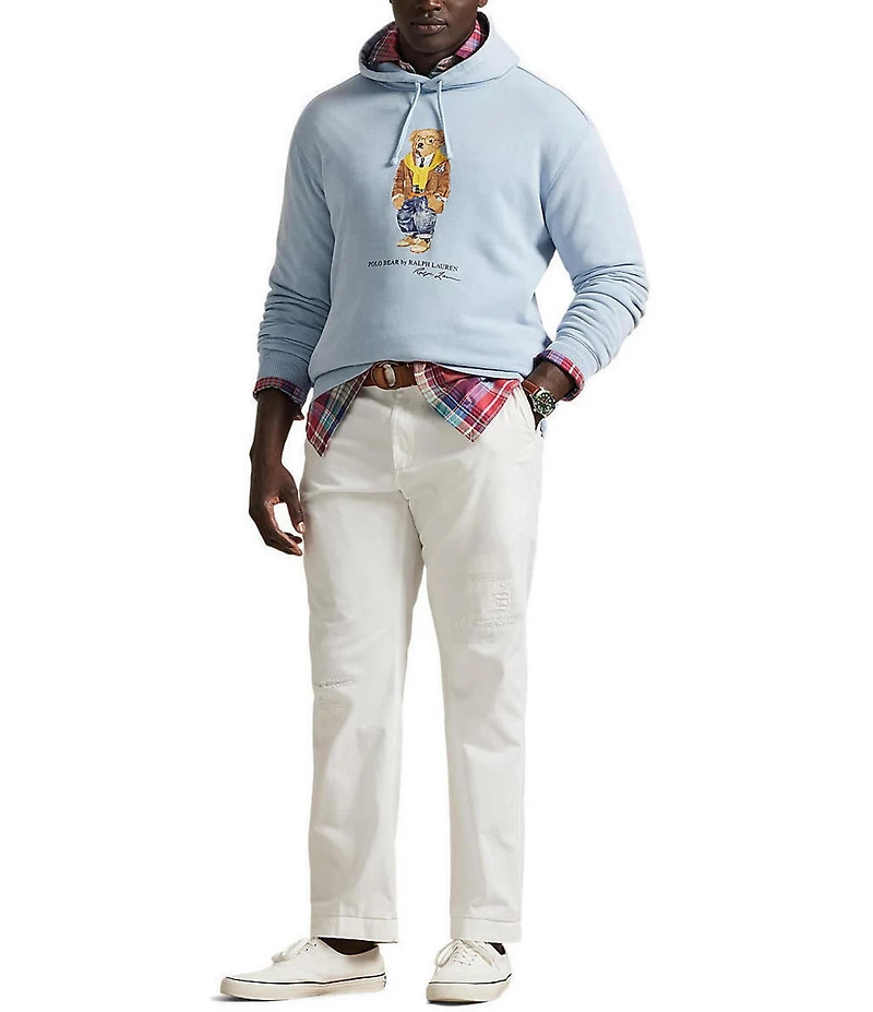 Polo Ralph Lauren Big & Tall Polo Bear Long Sleeve Garment-Dyed Fleece Hoodie