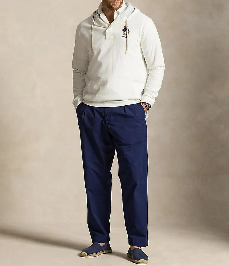 Polo Ralph Lauren Big & Tall Polo Bear Rugby Jersey Hoodie
