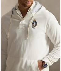 Polo Ralph Lauren Big & Tall Polo Bear Rugby Jersey Hoodie
