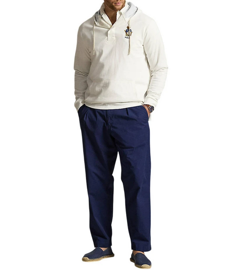 Polo Ralph Lauren Big & Tall Polo Bear Rugby Jersey Hoodie