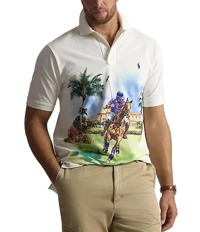 Polo Ralph Lauren Big & Tall Polo Society Classic Fit Mesh Short Sleeve Polo Shirt