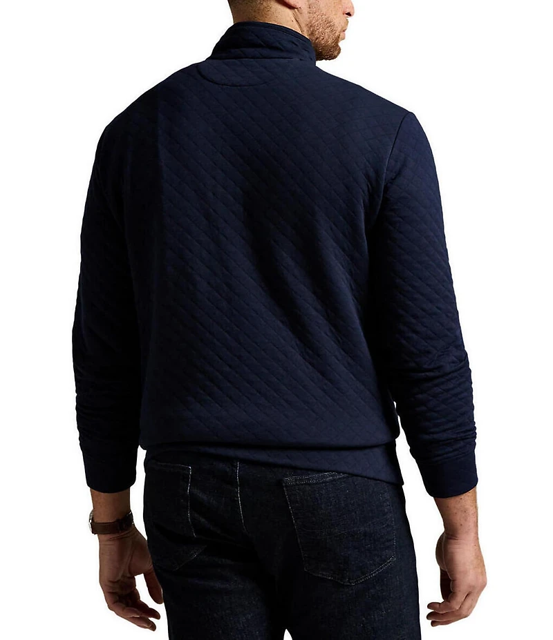 Polo Ralph Lauren Big & Tall Quilted Double-Knit Jersey Pullover