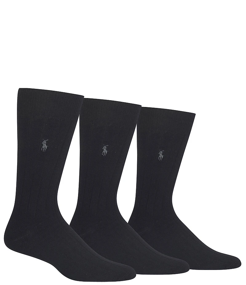 Polo Ralph Lauren Big & Tall Ribbed Slack Socks 3-Pack