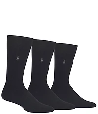 Polo Ralph Lauren Big & Tall Ribbed Slack Socks 3-Pack