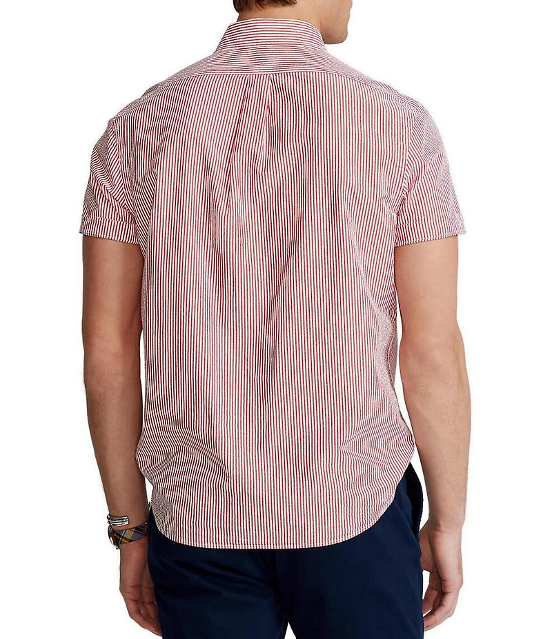 Polo Ralph Lauren Big & Tall Stripe Seersucker Short Sleeve Woven Shirt