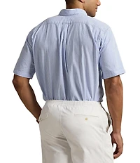 Polo Ralph Lauren Big & Tall Stripe Seersucker Short Sleeve Woven Shirt