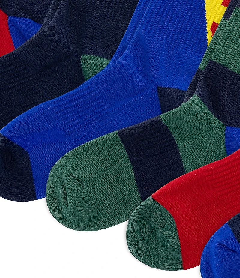 Polo Ralph Lauren Big & Tall Society Bear Socks 6-Pack