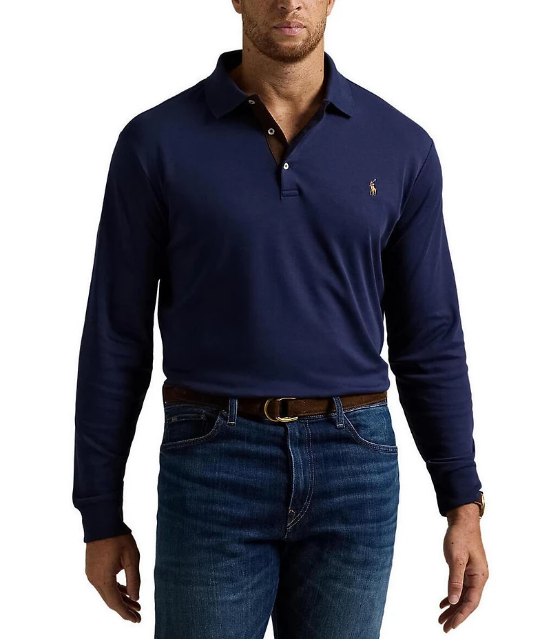 Polo Ralph Lauren Big & Tall Soft Cotton Long Sleeve Polo Shirt