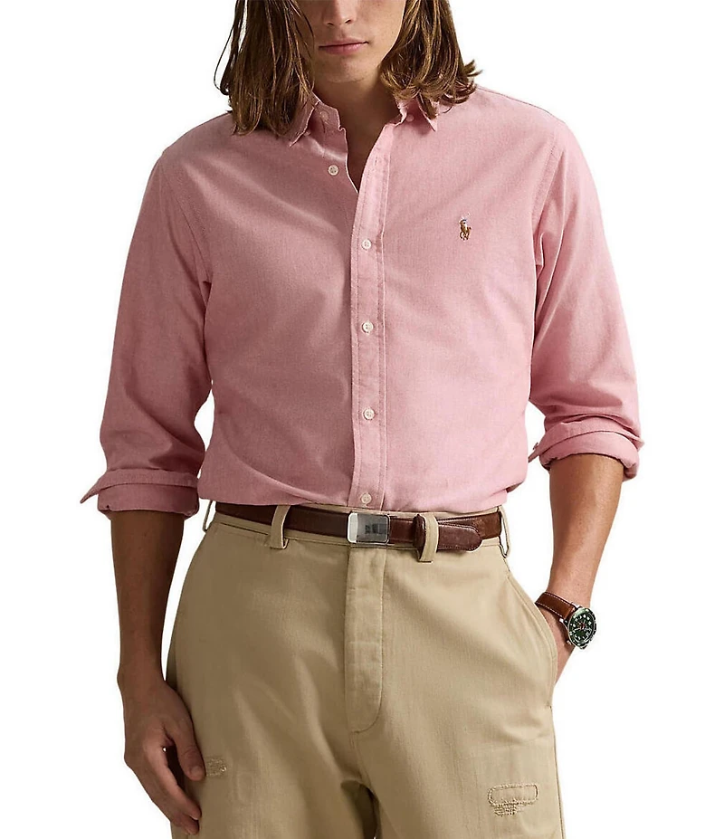 Polo Ralph Lauren Big & Tall Solid Oxford Long Sleeve Woven Shirt