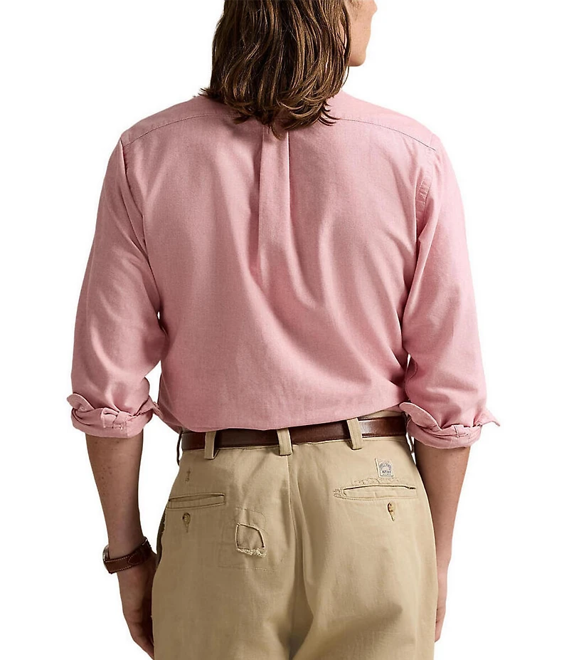 Polo Ralph Lauren Big & Tall Solid Oxford Long Sleeve Woven Shirt