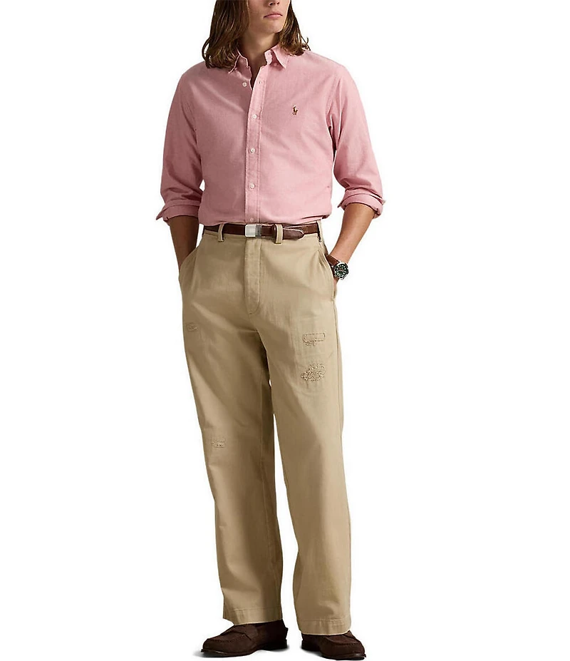 Polo Ralph Lauren Big & Tall Solid Oxford Long Sleeve Woven Shirt