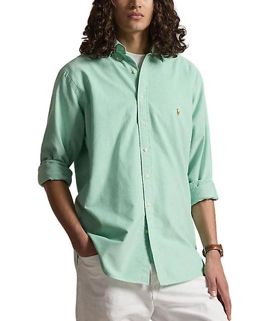Polo Ralph Lauren Big & Tall Solid Oxford Long Sleeve Woven Shirt