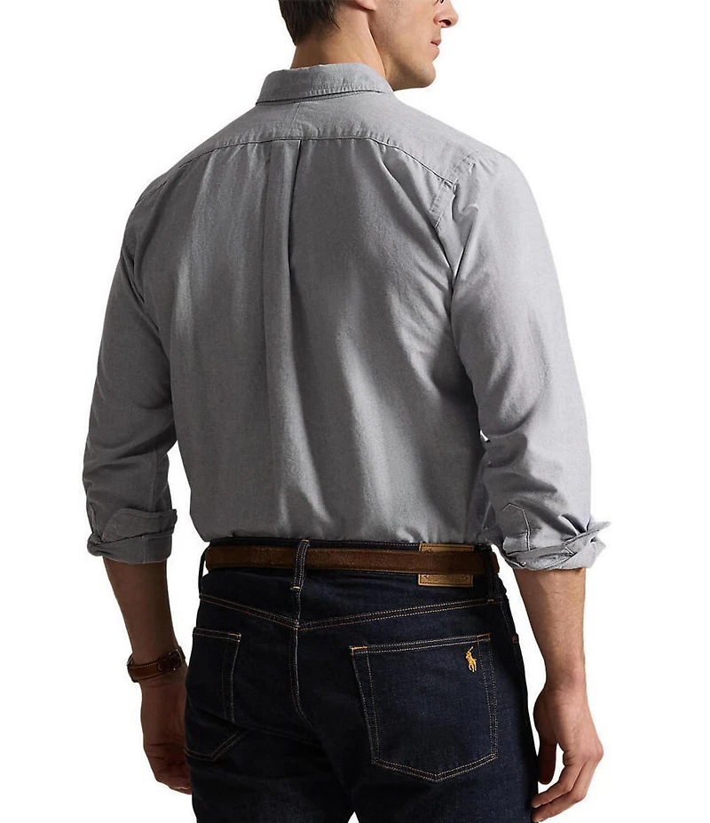 Polo Ralph Lauren Big & Tall Solid Oxford Long Sleeve Woven Shirt