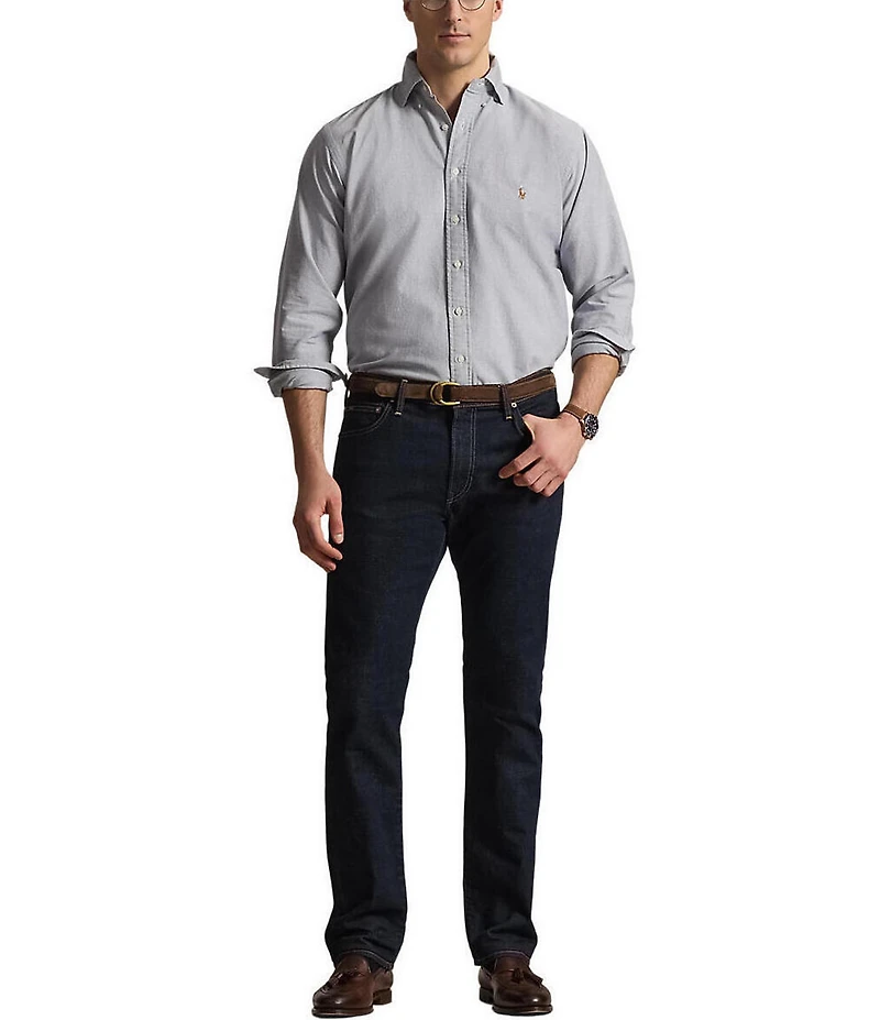 Polo Ralph Lauren Big & Tall Solid Oxford Long Sleeve Woven Shirt