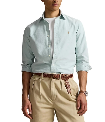 Polo Ralph Lauren Big & Tall Solid Oxford Long Sleeve Woven Shirt