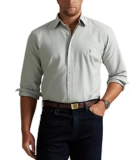 Polo Ralph Lauren Big & Tall Solid Oxford Long Sleeve Woven Shirt