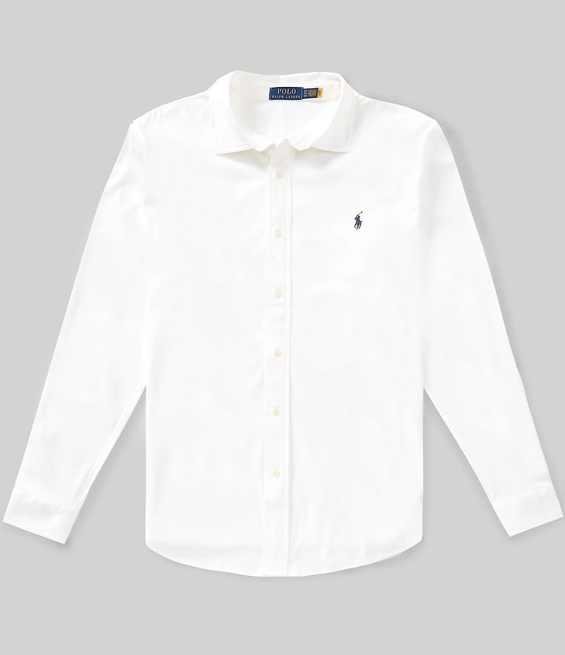 Polo Ralph Lauren Big & Tall Stretch Knit Oxford Long Sleeve Woven Shirt