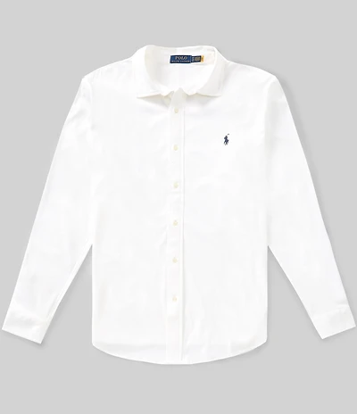 Polo Ralph Lauren Big & Tall Stretch Knit Oxford Long Sleeve Woven Shirt