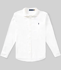 Polo Ralph Lauren Big & Tall Stretch Knit Oxford Long Sleeve Woven Shirt