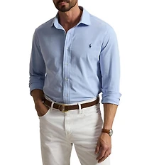 Polo Ralph Lauren Big & Tall Stretch Knit Oxford Long Sleeve Woven Shirt