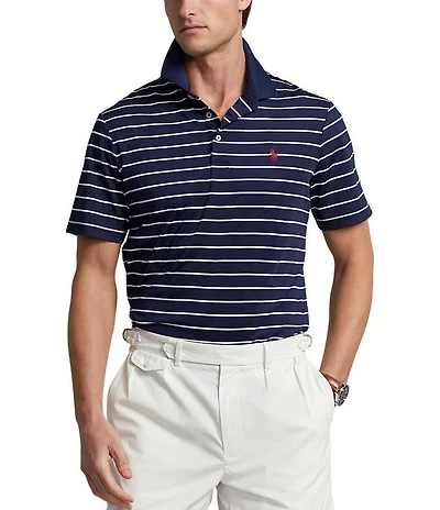 Polo Ralph Lauren Big & Tall Stripe Performance Stretch Short Sleeve Polo Shirt