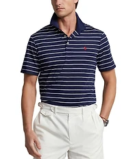 Polo Ralph Lauren Big & Tall Stripe Performance Stretch Short Sleeve Polo Shirt