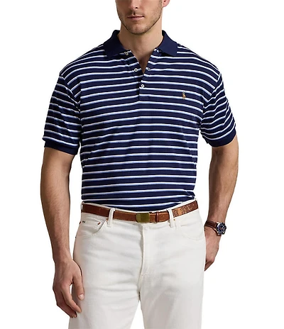 Polo Ralph Lauren Big & Tall Stripe Soft Cotton Short Sleeve Polo Shirt