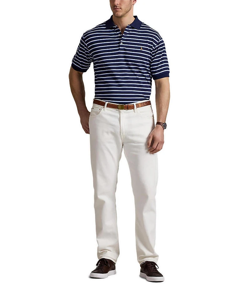 Polo Ralph Lauren Big & Tall Stripe Soft Cotton Short Sleeve Polo Shirt