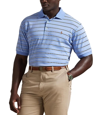 Polo Ralph Lauren Big & Tall Stripe Soft Cotton Short Sleeve Polo Shirt