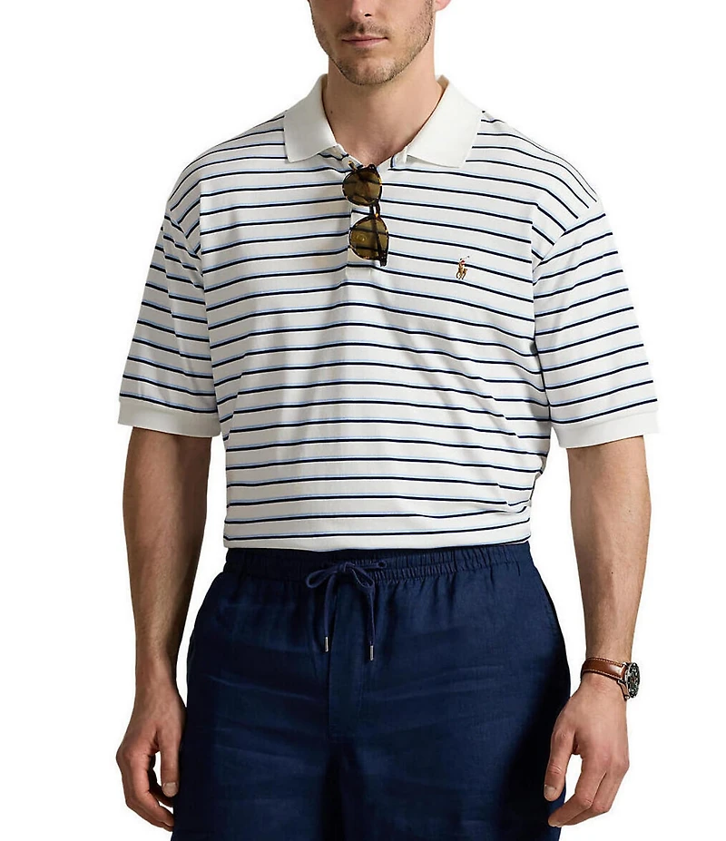 Polo Ralph Lauren Big & Tall Stripe Soft Cotton Short Sleeve Polo Shirt