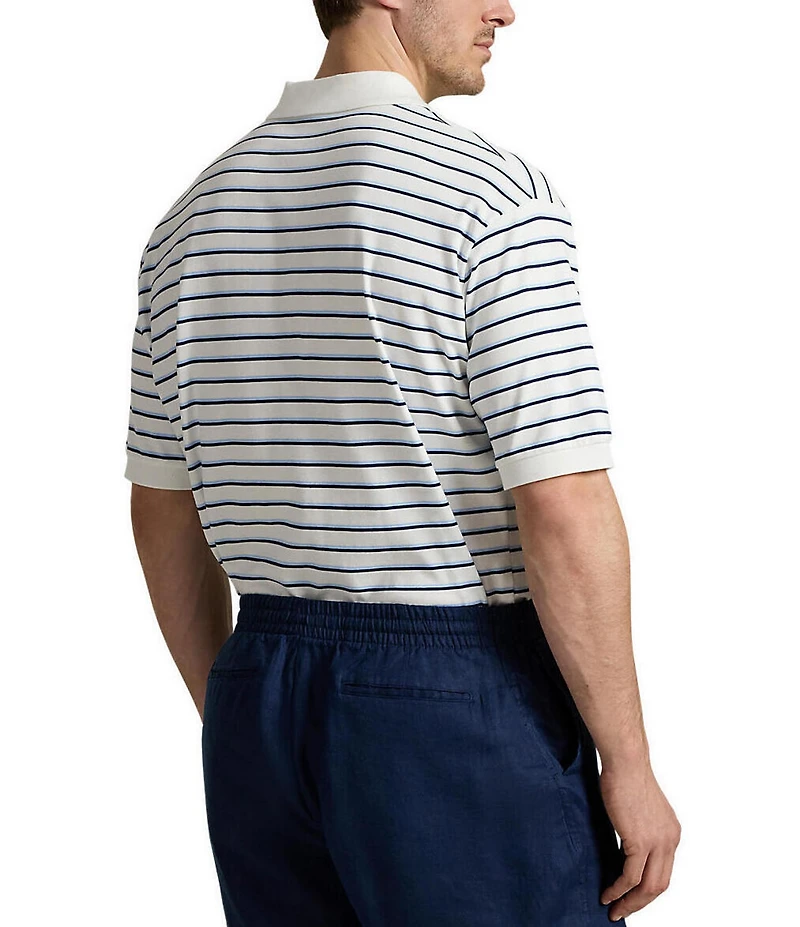 Polo Ralph Lauren Big & Tall Stripe Soft Cotton Short Sleeve Polo Shirt