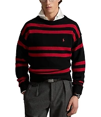 Polo Ralph Lauren Big & Tall Striped Wool Sweater