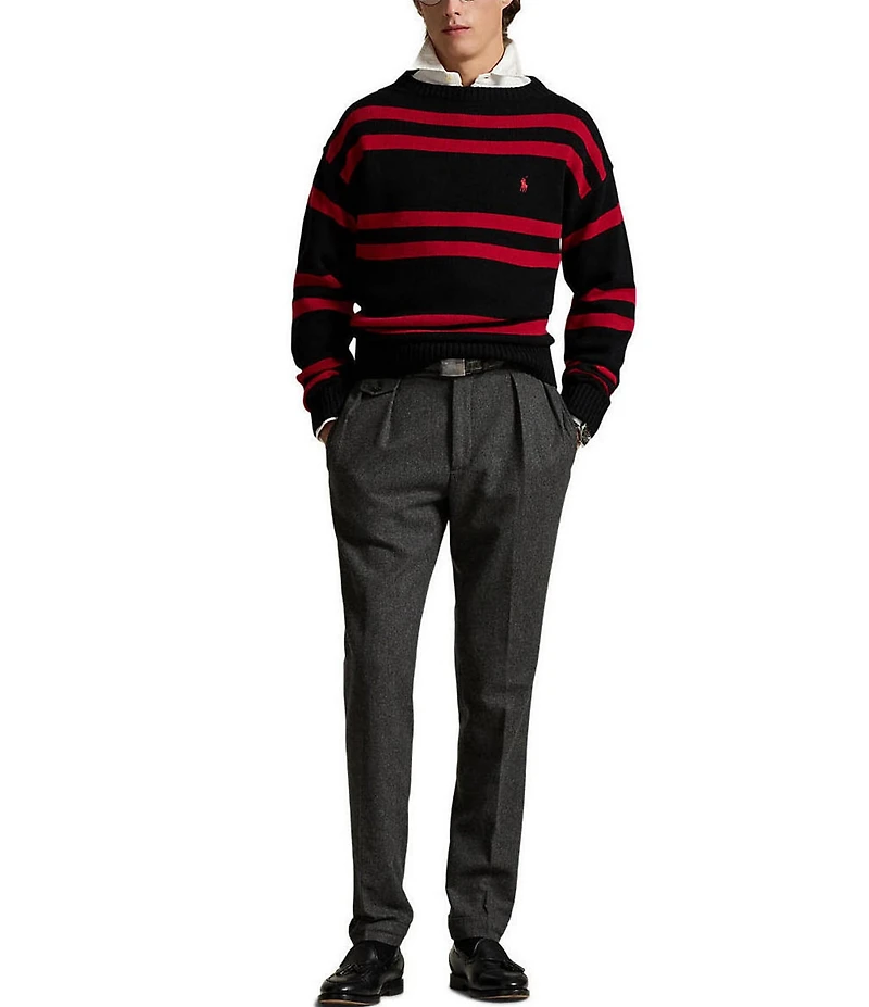 Polo Ralph Lauren Big & Tall Striped Wool Sweater