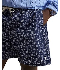Polo Ralph Lauren Big & Tall Traveler Palm Tree Print 6.5#double; Inseam and 7.5#double; Inseam Swim Trunks