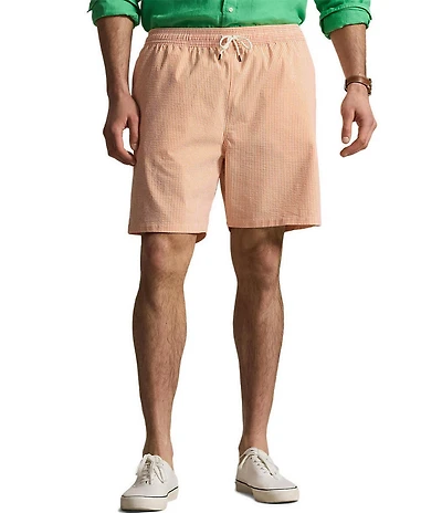 Polo Ralph Lauren Big & Tall Traveler Seersucker Stripe 6.5#double; Inseam and 7.5#double; Inseam Swim Trunks
