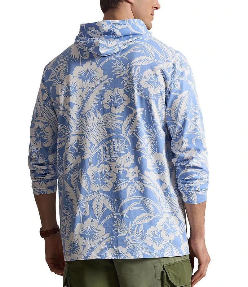 Polo Ralph Lauren Big & Tall Tropical Jersey Long Sleeve Hoodie T-Shirt