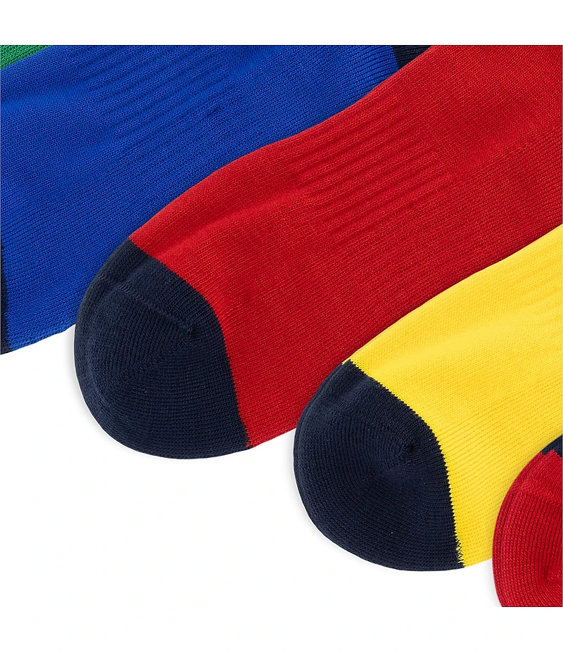 Polo Ralph Lauren Big & Tall Varsity Polo Logo Quarter Socks 6-Pack