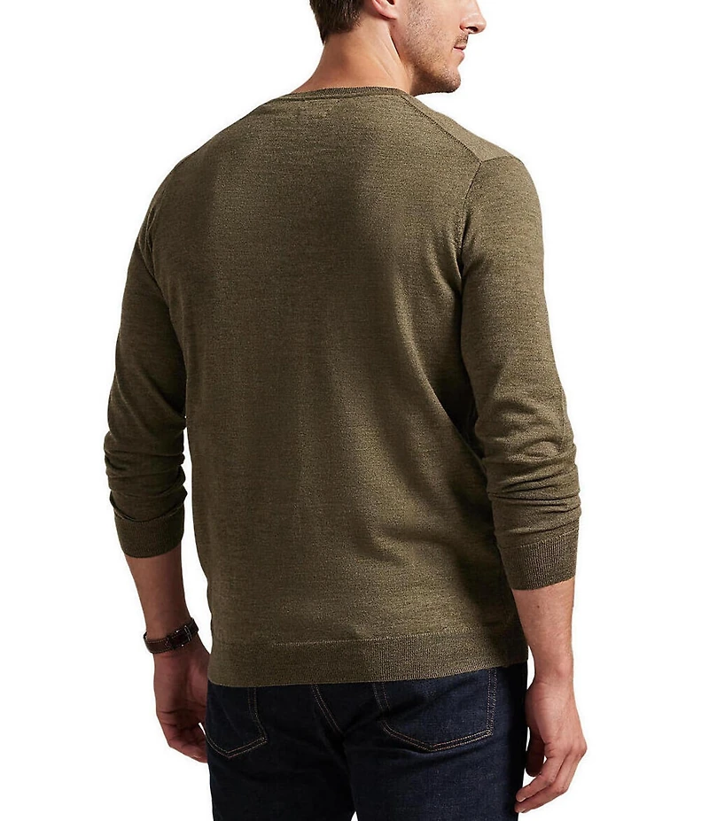 Polo Ralph Lauren Big & Tall Washable Wool V-Neck Sweater