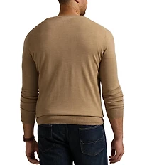 Polo Ralph Lauren Big & Tall Washable Wool V-Neck Sweater