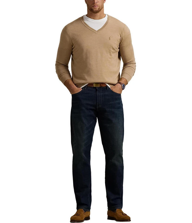 Polo Ralph Lauren Big & Tall Washable Wool V-Neck Sweater