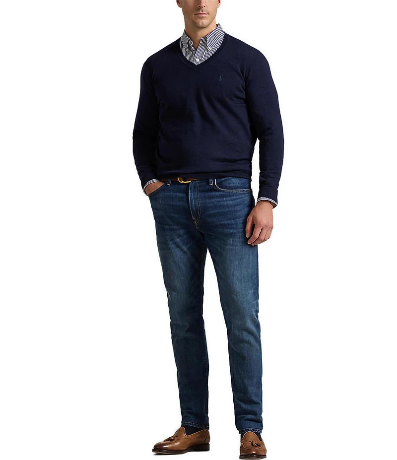 Polo Ralph Lauren Big & Tall Washable Wool V-Neck Sweater
