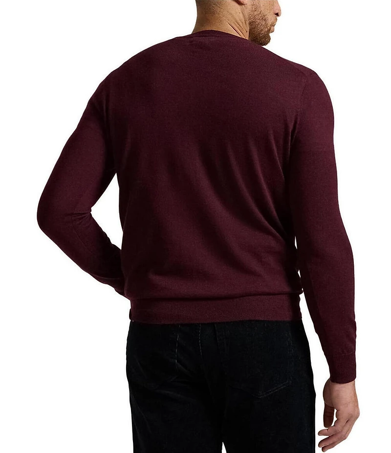 Polo Ralph Lauren Big & Tall Washable Wool V-Neck Sweater