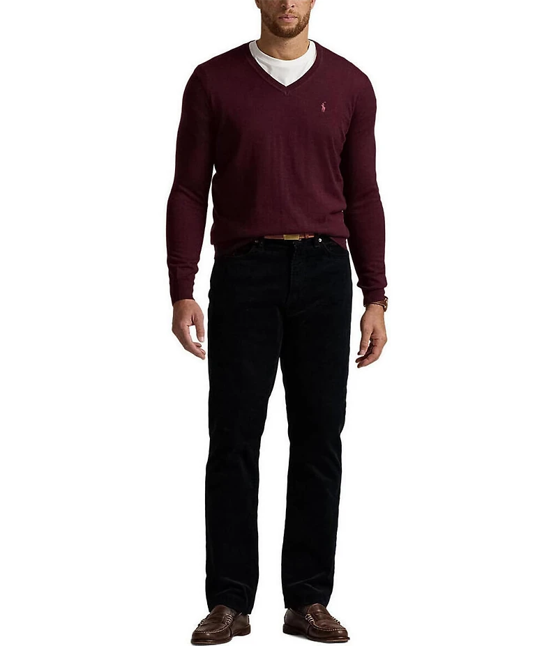 Polo Ralph Lauren Big & Tall Washable Wool V-Neck Sweater
