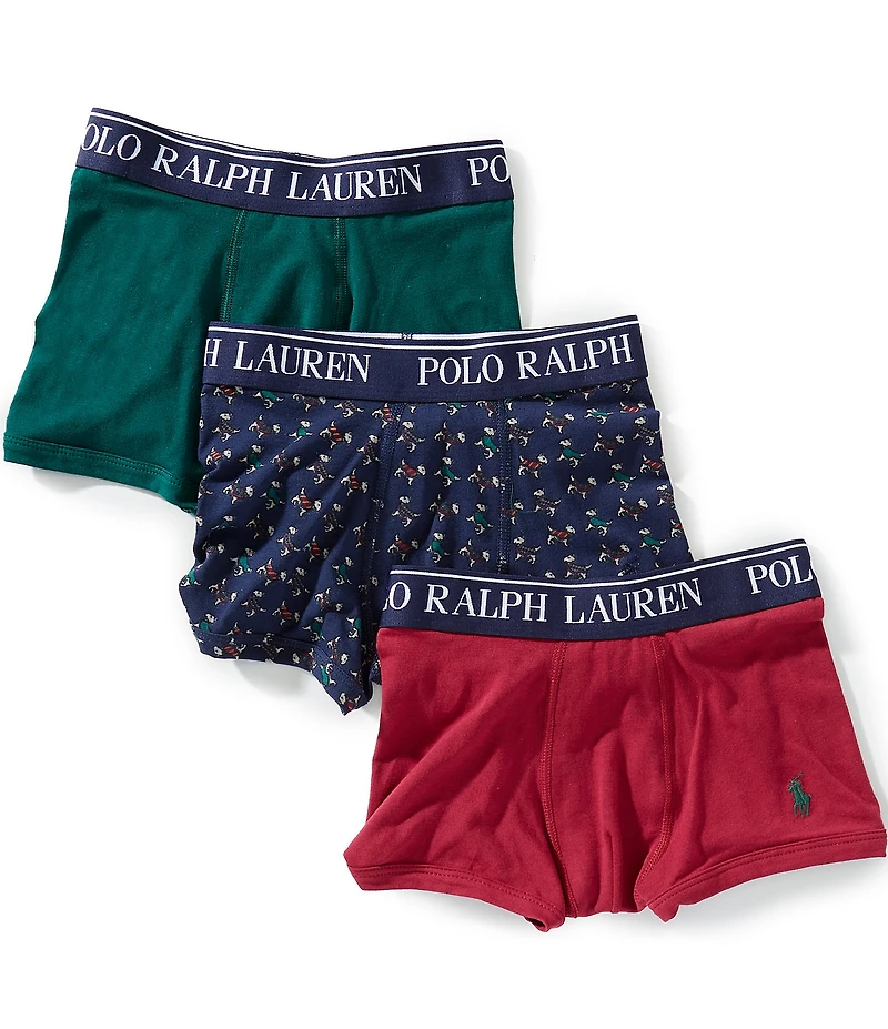 Polo Ralph Lauren Big Boys Cotton Stretch Boxer Brief 3-Pack