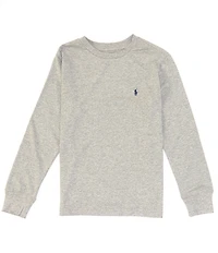 Polo Ralph Lauren Big Boys Long Sleeve Jersey Crew Neck T-Shirt