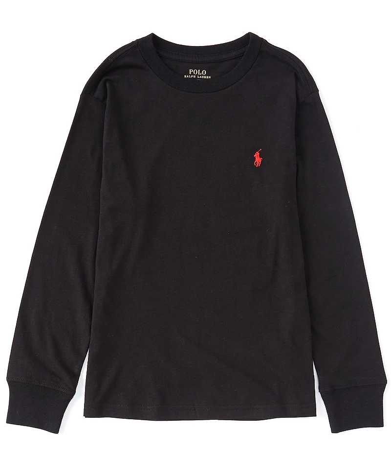 Polo Ralph Lauren Big Boys Long Sleeve Jersey Crew Neck T-Shirt
